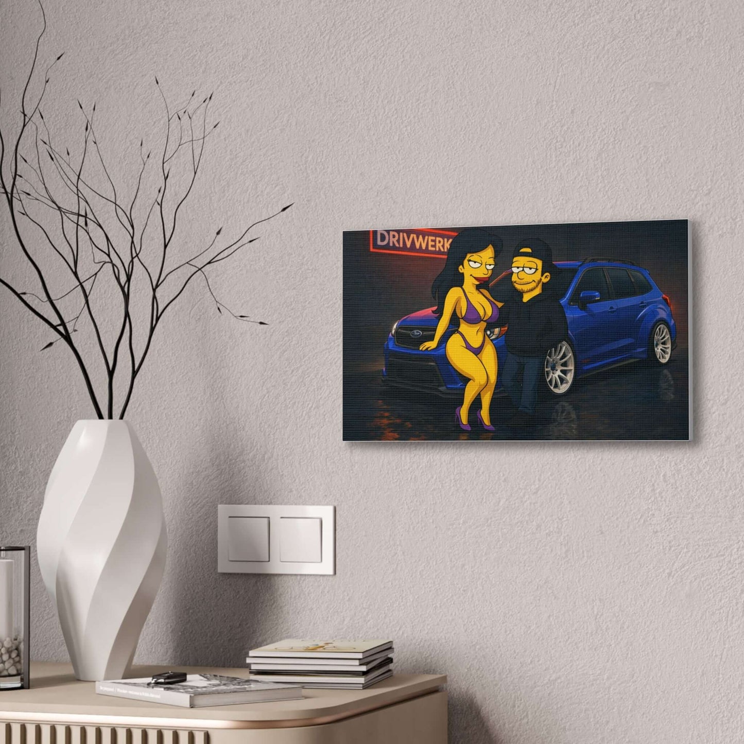 WRX STI picture Blue STi Hatchback Canvas-Digital Chaotik