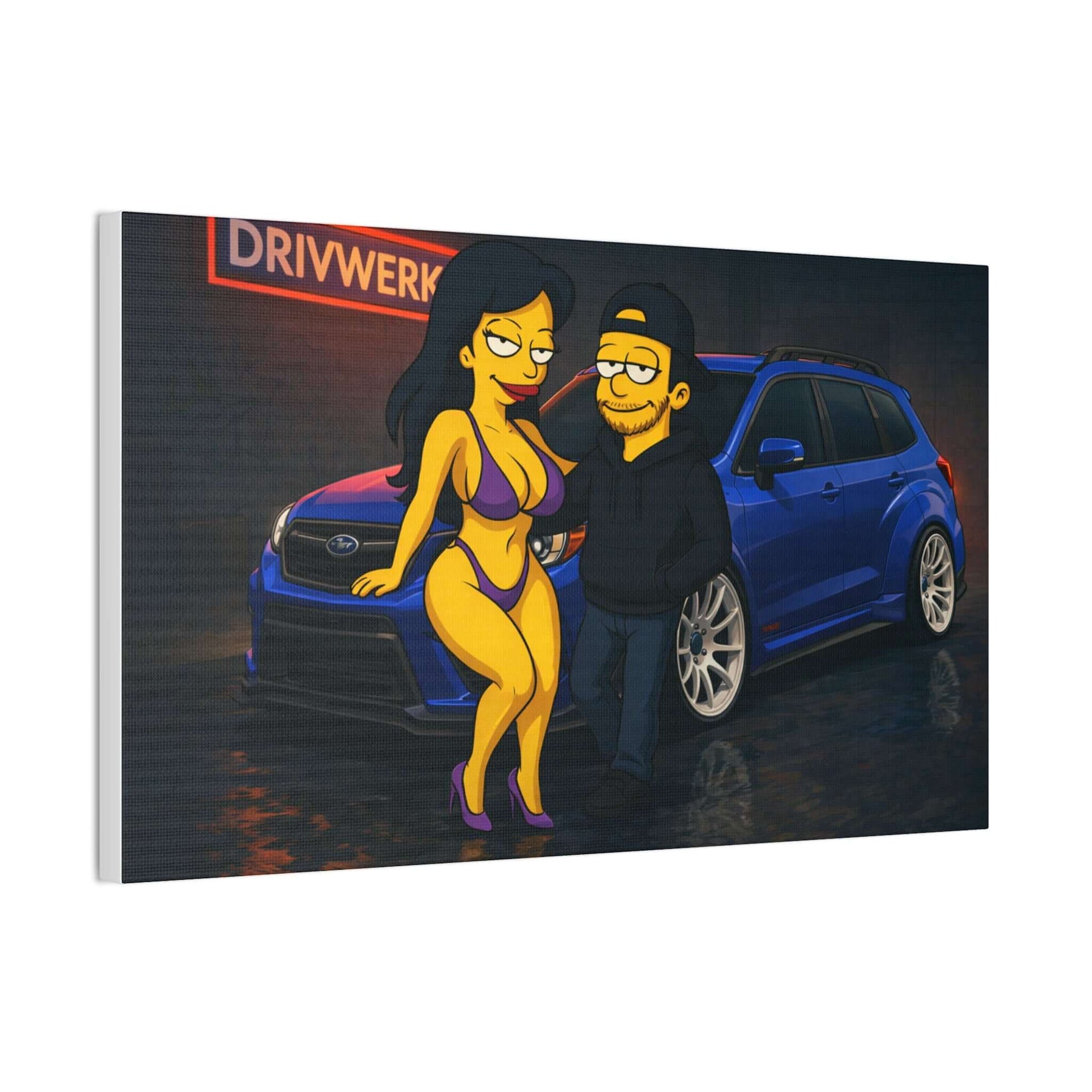 WRX STI picture Blue STi Hatchback Canvas-Digital Chaotik