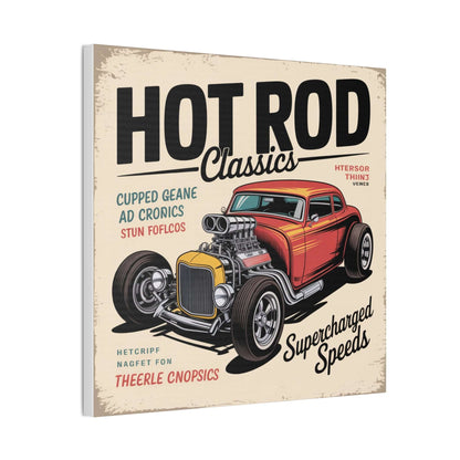 Hot Rod Decor Classics Retro Car Canvas | Vintage Muscle Car Wall Art-Digital Chaotik