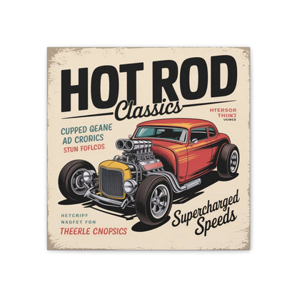Hot Rod Decor Classics Retro Car Canvas | Vintage Muscle Car Wall Art-Digital Chaotik
