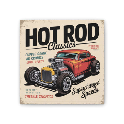 Hot Rod Decor Classics Retro Car Canvas | Vintage Muscle Car Wall Art-Digital Chaotik