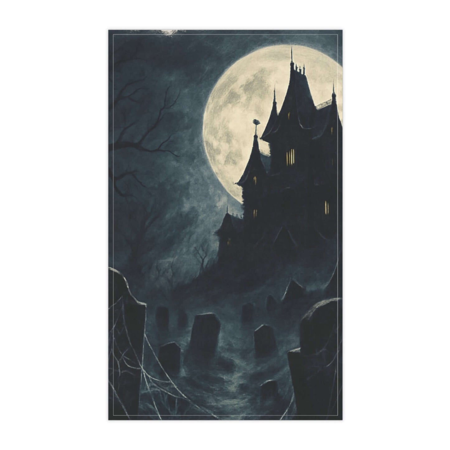 Halloween tea towel- Spooky Kitchen Decor, Gothic Style Dish Towels-Digital Chaotik