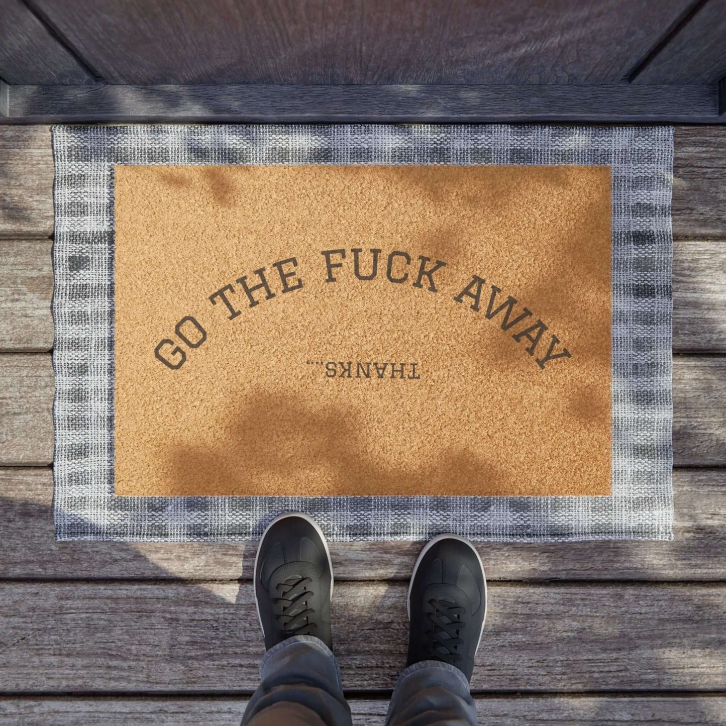 Funny Doormat for Unwelcome Guests | Quirky Welcome Mat | Home Decor-Digital Chaotik