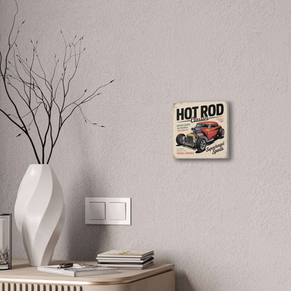 Hot Rod Decor Classics Retro Car Canvas | Vintage Muscle Car Wall Art-Digital Chaotik