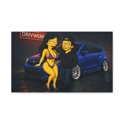 WRX STI picture Blue STi Hatchback Canvas-Digital Chaotik