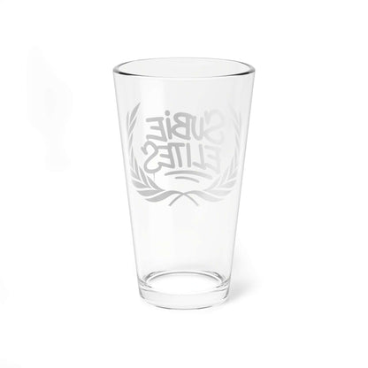 Mixing glass Subie Elites Official Logo16oz - Subaru Enthusiast Gift-Digital Chaotik