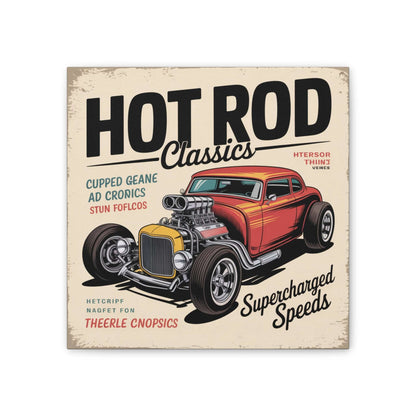 Hot Rod Decor Classics Retro Car Canvas | Vintage Muscle Car Wall Art-Digital Chaotik