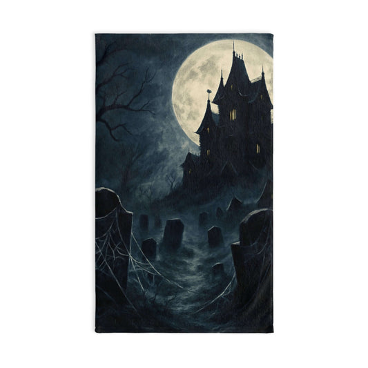 Halloween Towel, Spooky Kitchen Decor, Gothic Bathroom Accessory-Digital Chaotik