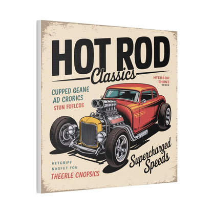 Hot Rod Decor Classics Retro Car Canvas | Vintage Muscle Car Wall Art-Digital Chaotik