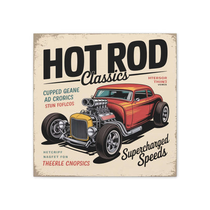 Hot Rod Decor Classics Retro Car Canvas | Vintage Muscle Car Wall Art-Digital Chaotik