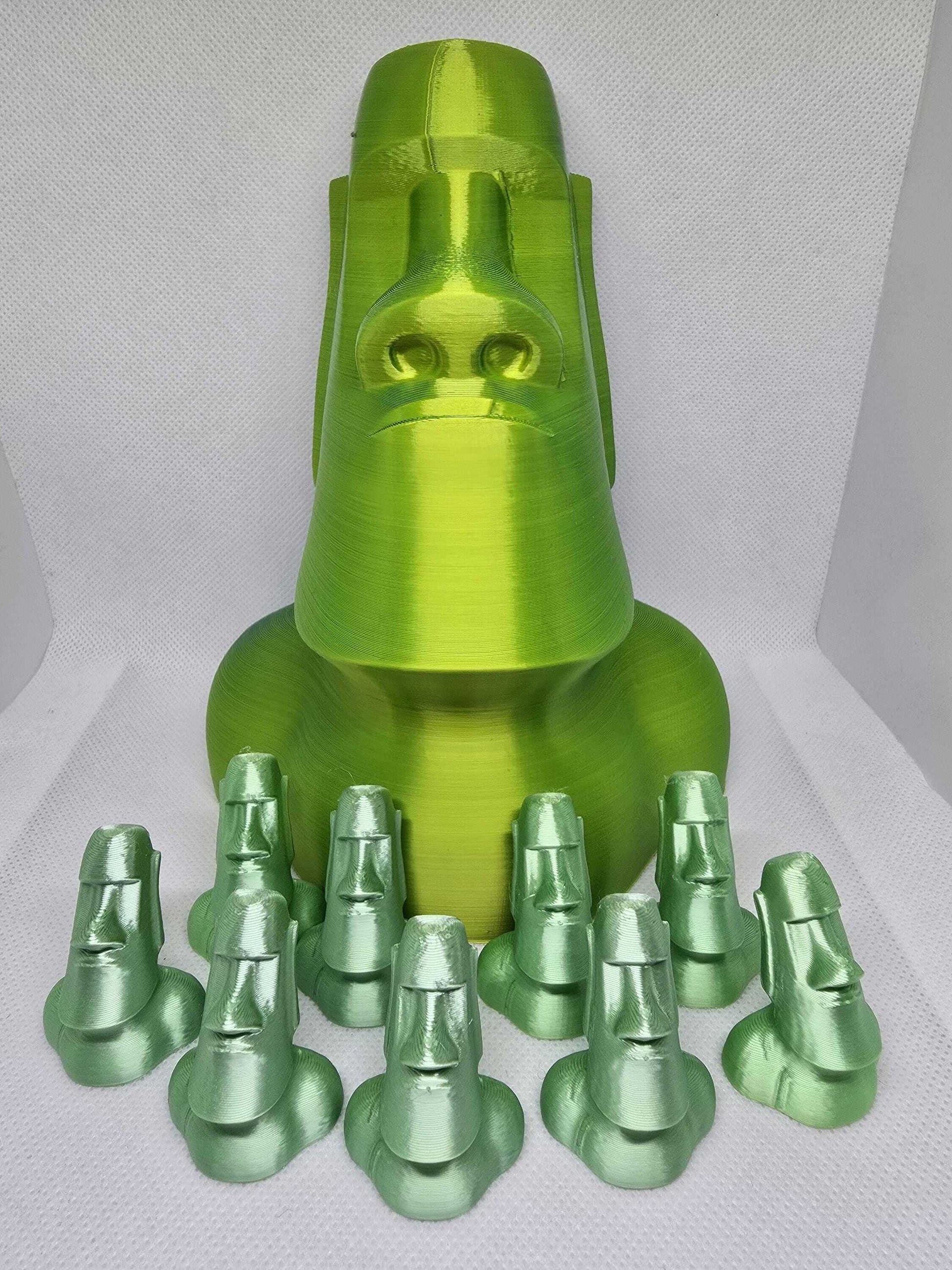 Mini Moai Statue Figurine 5 Pack - Easter Island Inspired Decor-Digital Chaotik