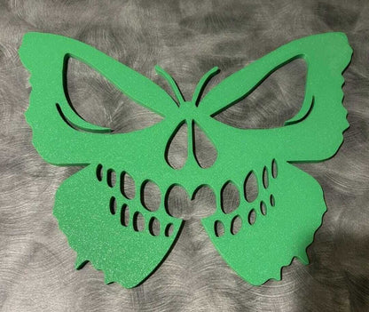 Skull Butterfly Wall Art: Gothic Macabre Home Decor-Digital Chaotik