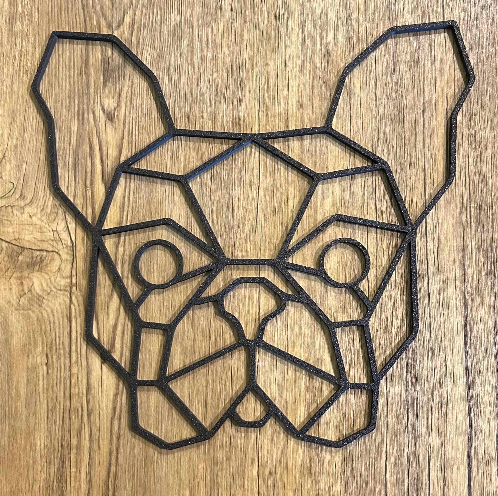 Geometric Pug Wall Decor: Modern Dog Art-Digital Chaotik