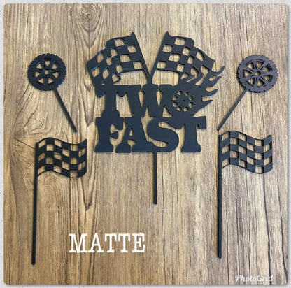 Two fast cake topper set-Digital Chaotik