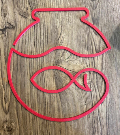 Fish In A Bowl Wall Decor-Digital Chaotik