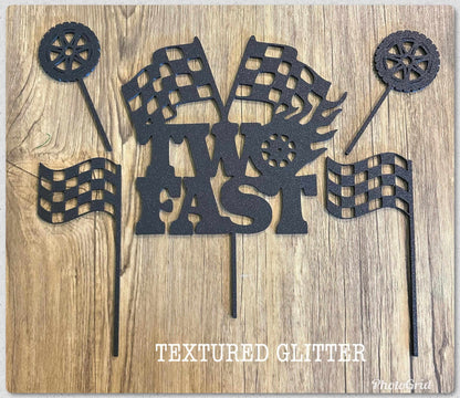 Two fast cake topper set-Digital Chaotik