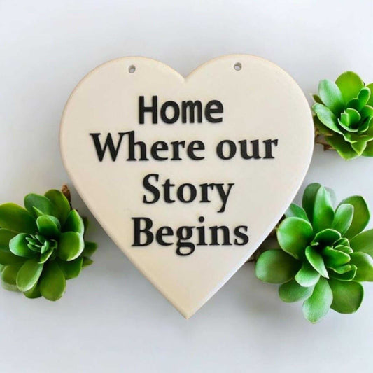 Home Wall Decor- Home is Where Your Story Begins-Digital Chaotik