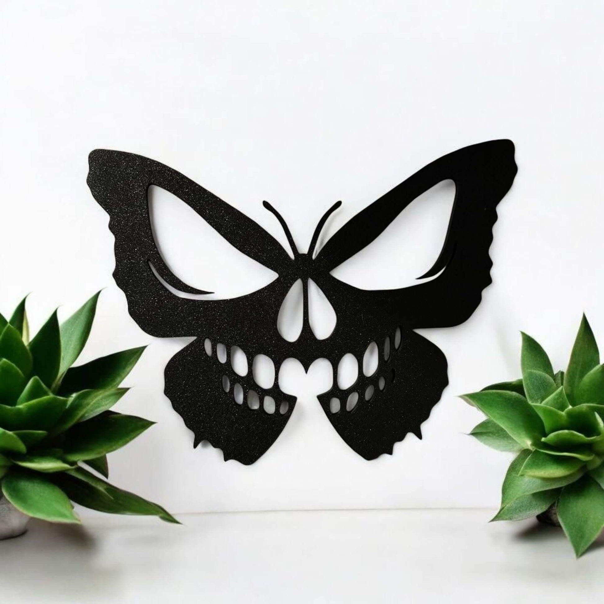 Skull Butterfly Wall Art: Gothic Macabre Home Decor-Digital Chaotik