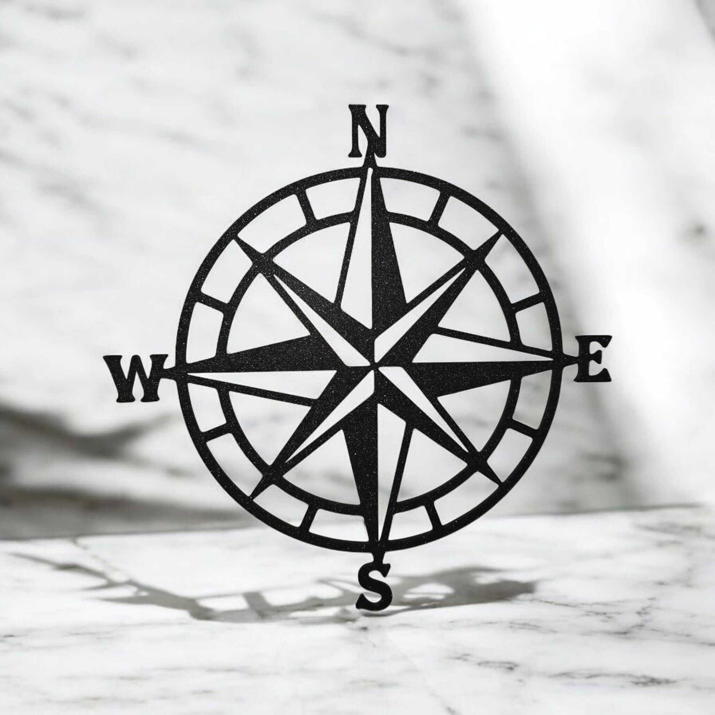 Metal Compass Wall Decor: Boho Living Room Art-Digital Chaotik