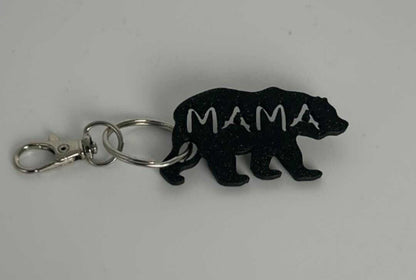 Mama Bear Keychain, Mom Life Accessories, Gift for Mom-Digital Chaotik