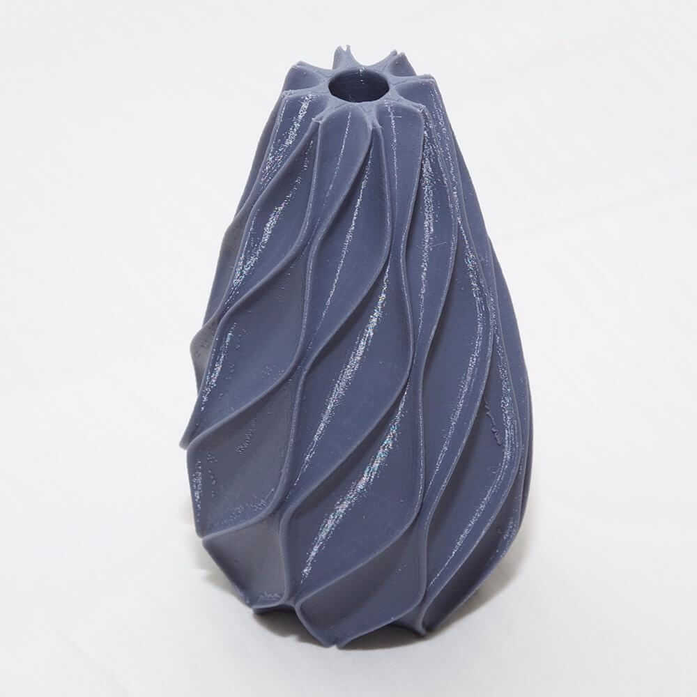 3D Printed Spiral Vase: Matte Geometric Decor - Modern Kar Vase-Digital Chaotik