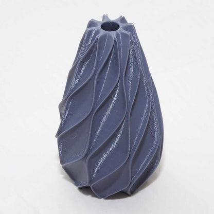 3D Printed Spiral Vase: Matte Geometric Decor - Modern Kar Vase-Digital Chaotik