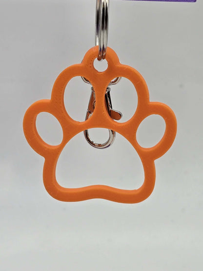 3D Printed Dog Paw Keychain: Colorful Pet Lover Gift-Digital Chaotik