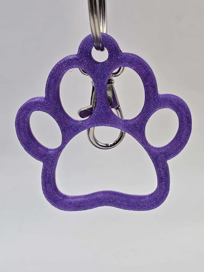 3D Printed Dog Paw Keychain: Colorful Pet Lover Gift-Digital Chaotik