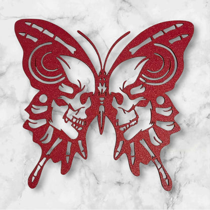 Unique Butterfly Skull Wall Art for a Gothic Touch-Digital Chaotik