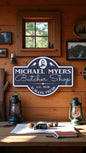 Michael Myers Butcher Shop Sign: Retro Horror Halloween Decor-Digital Chaotik