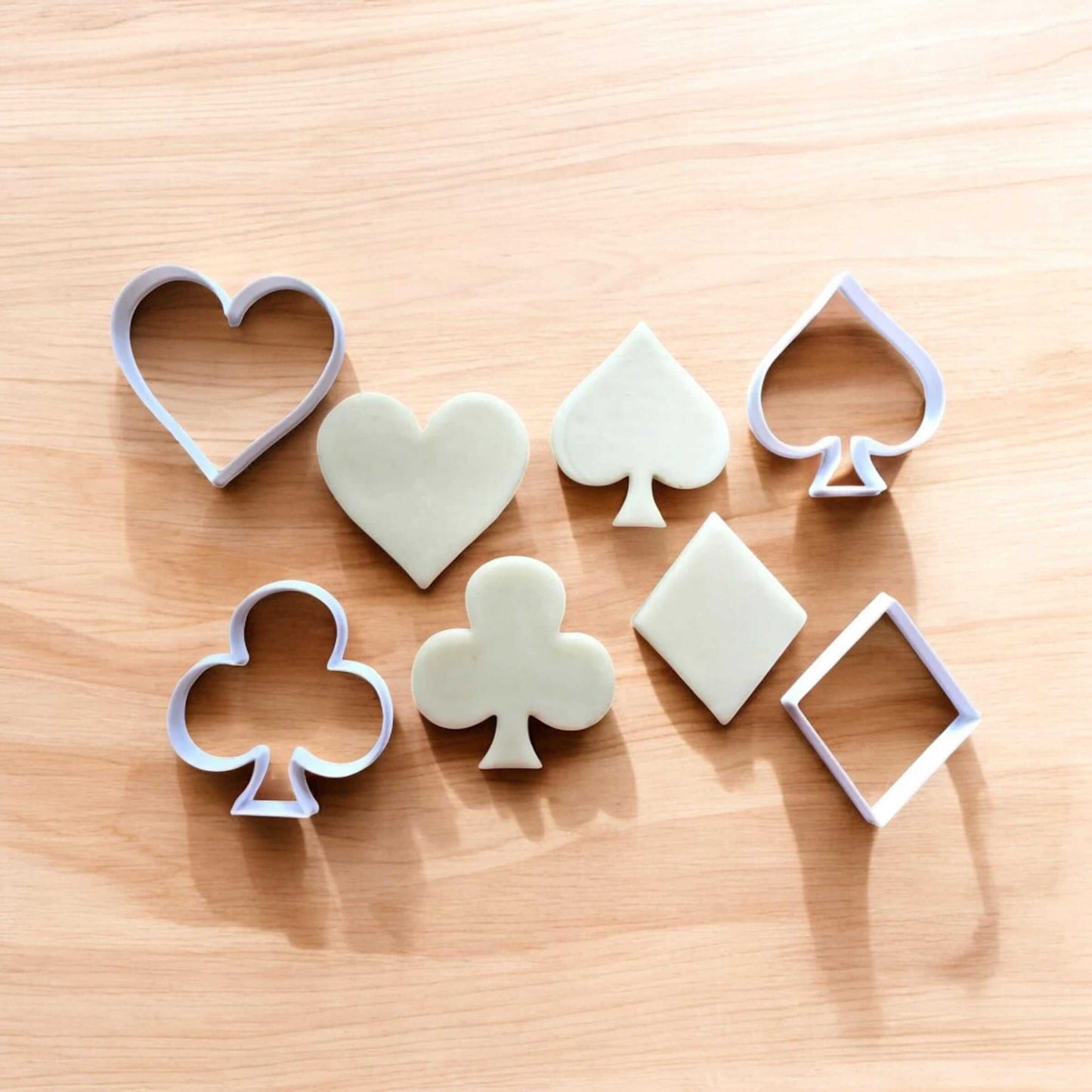 Playing Card Cookie Cutter Set: Poker Party Baking Tools-Digital Chaotik