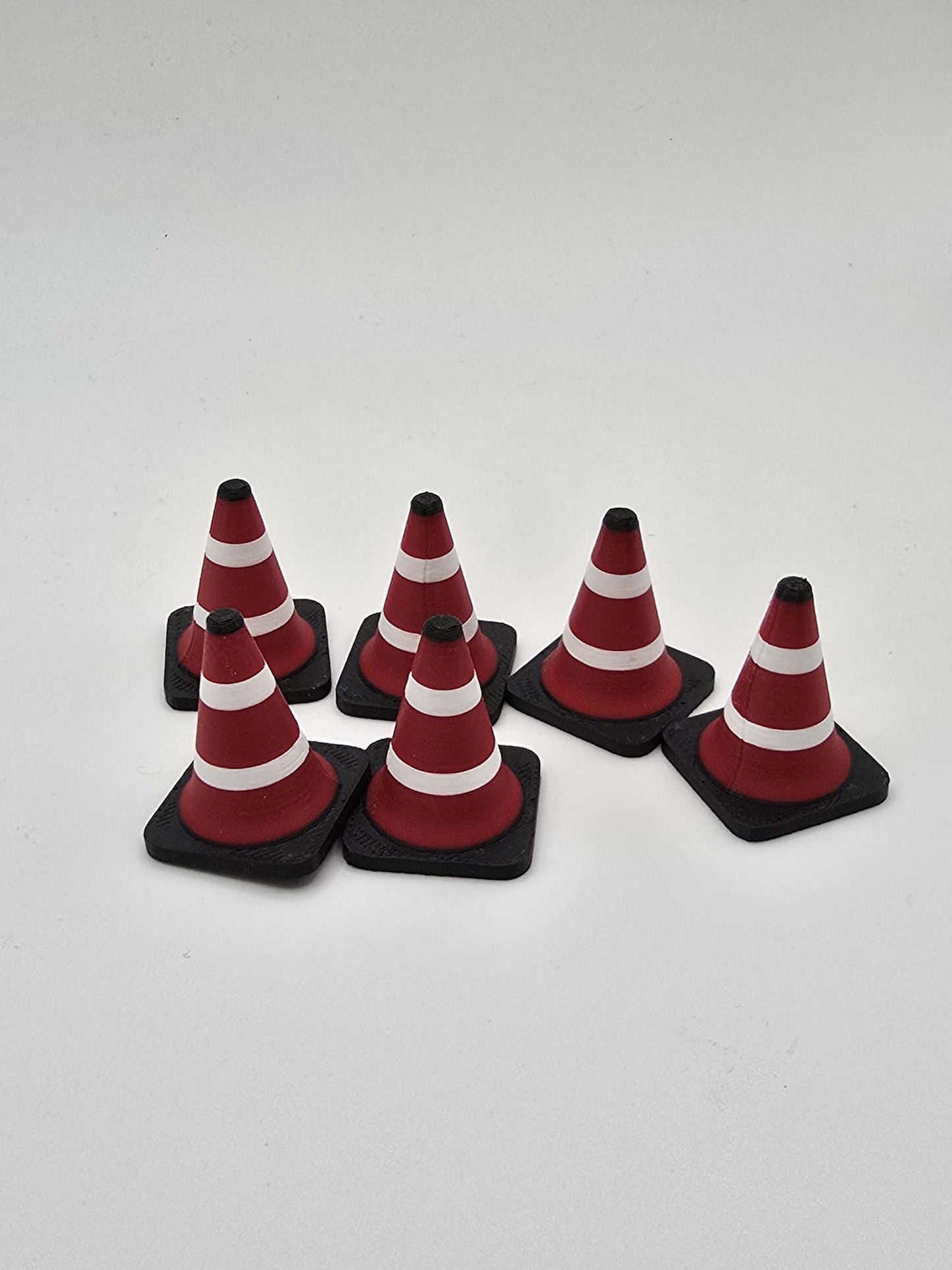 Mini RC Drift Cones: 1/10 & 1/64 Scale Track Markers, Garage Props - 12 Pack-Digital Chaotik