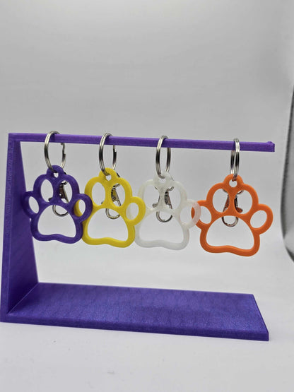 3D Printed Dog Paw Keychain: Colorful Pet Lover Gift-Digital Chaotik