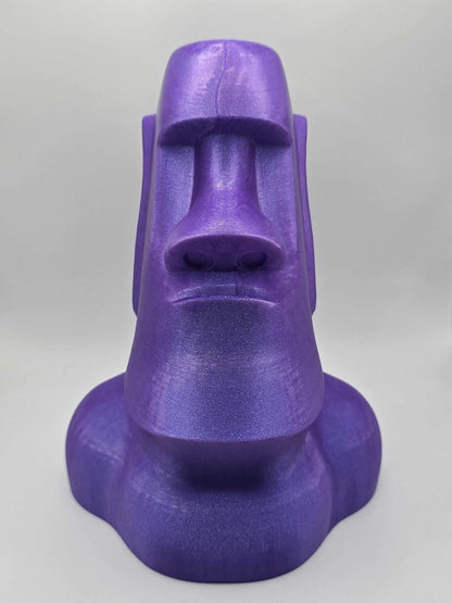 Handcrafted Moai Statue Figurine: Polynesian Decor-Digital Chaotik