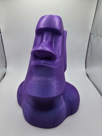 Handcrafted Moai Statue Figurine: Polynesian Decor-Digital Chaotik