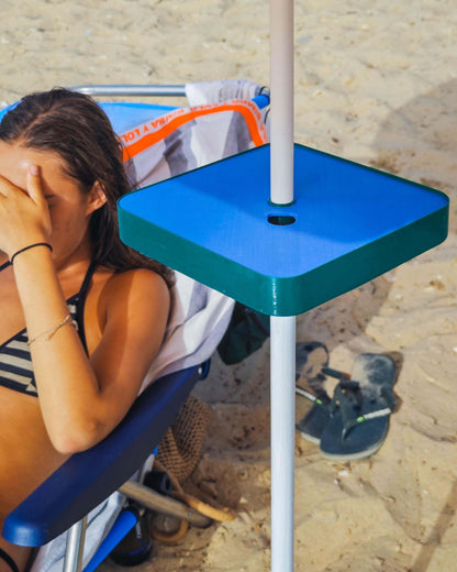 Beach Umbrella Table Tray: Portable Drink & Phone Holder-Digital Chaotik