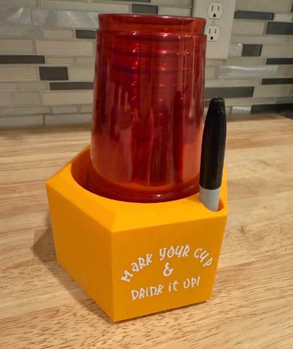 Party Cup Holder with Marker Slot – Fun Drink Dispenser-Digital Chaotik