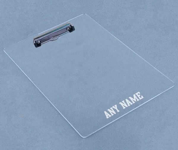 Personalized Clear Acrylic Clipboard – Custom Name Office Accessory-Digital Chaotik