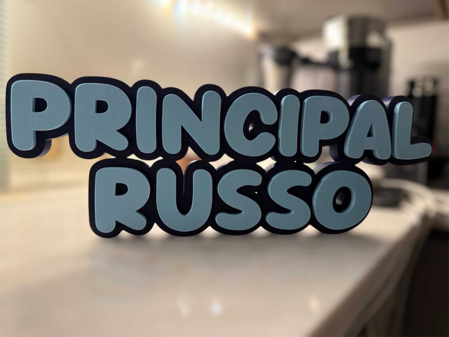 Custom Teacher Desk Name Plate • Layered Classroom Decor-Digital Chaotik