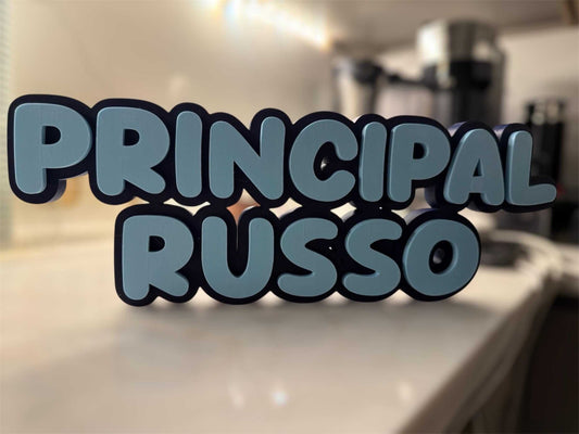 Custom Teacher Desk Name Plate • Layered Classroom Decor-Digital Chaotik