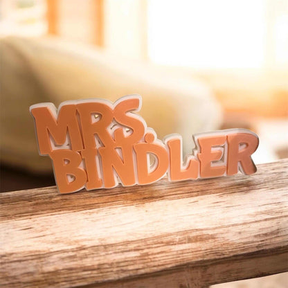 Custom Teacher Desk Name Plate • Layered Classroom Decor-Digital Chaotik