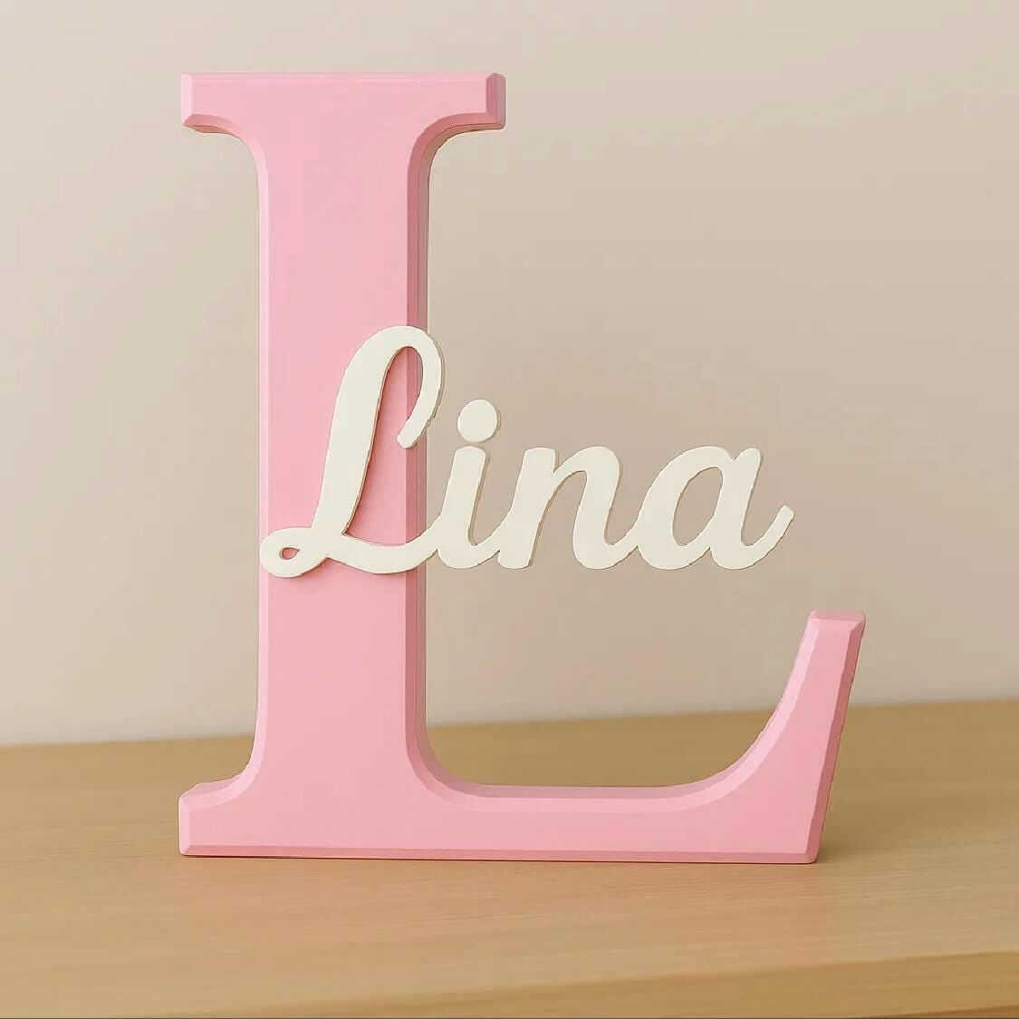 Personalized 3D Letter Name Sign • Nursery Decor, Baby Gift-Digital Chaotik