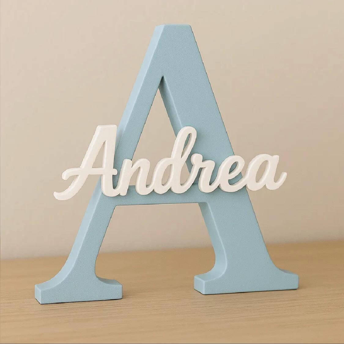 Personalized 3D Letter Name Sign • Nursery Decor, Baby Gift-Digital Chaotik