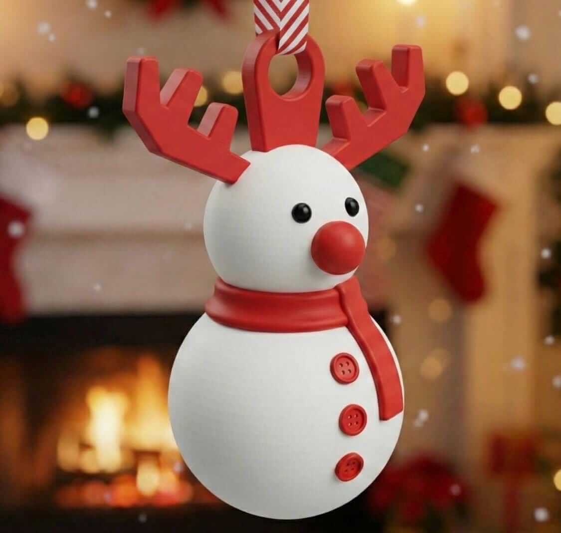 Cute Christmas Ornament – Snowman / Reindeer / Gingerbread / Santa / Christmas Tree | Holiday Hanging Decoration | Kawaii Xmas Decor Gift-Digital Chaotik