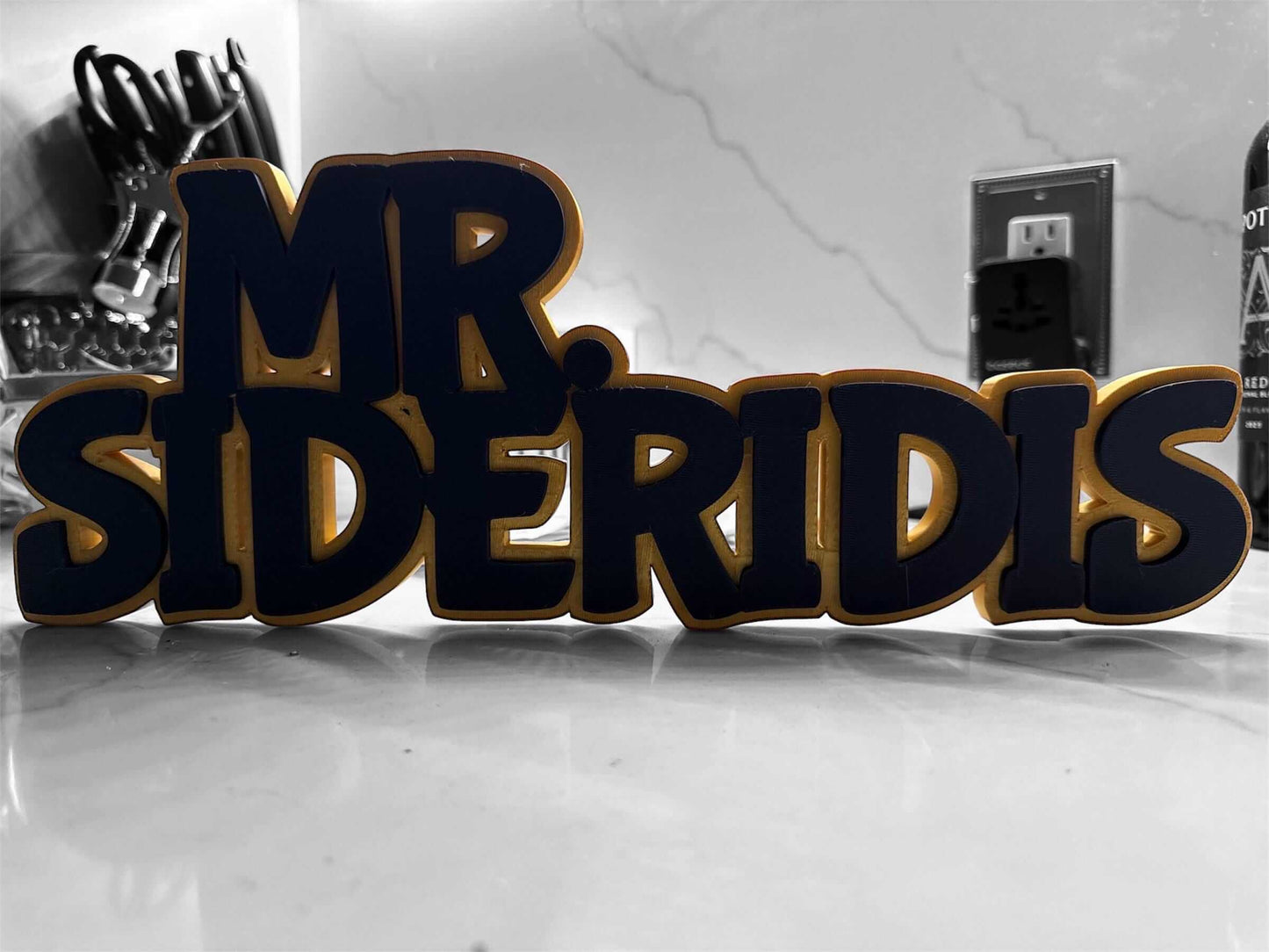 Custom Teacher Desk Name Plate • Layered Classroom Decor-Digital Chaotik