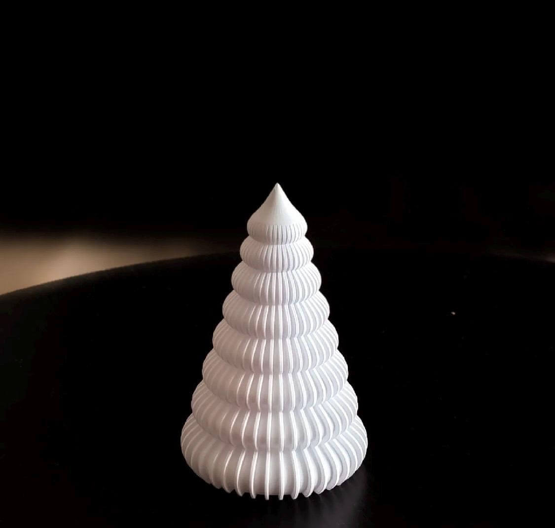 3D Printed Christmas Tree Tealight Holder | Modern Holiday Decor-Digital Chaotik