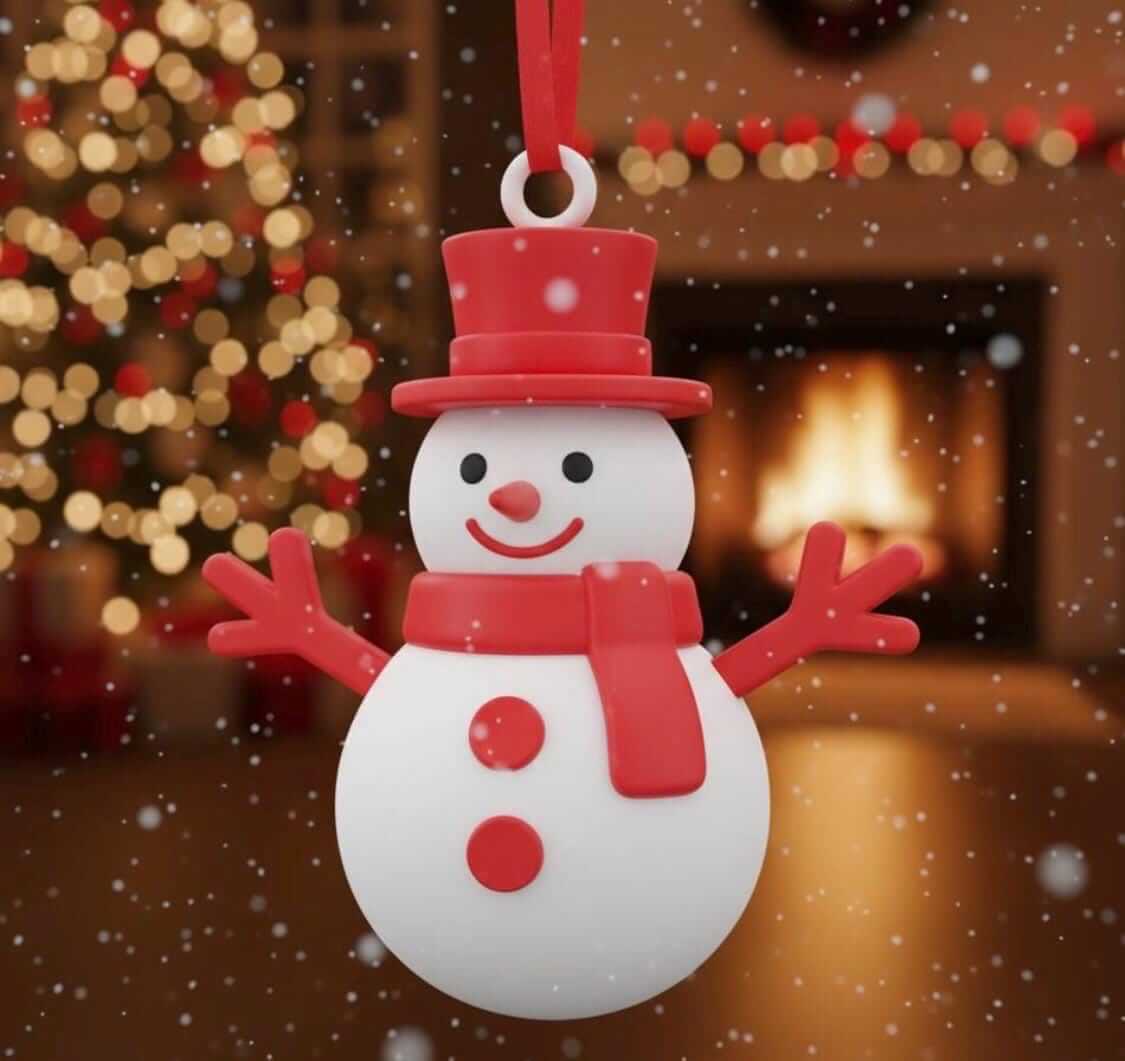 Cute Christmas Ornament – Snowman / Reindeer / Gingerbread / Santa / Christmas Tree | Holiday Hanging Decoration | Kawaii Xmas Decor Gift-Digital Chaotik