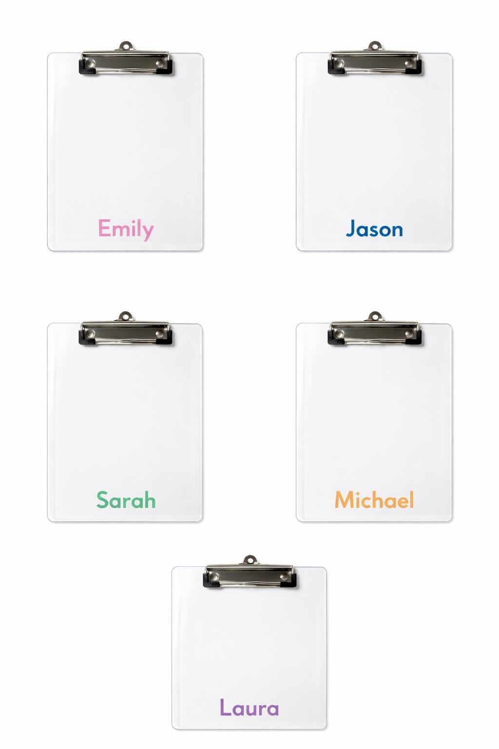 Personalized Clear Acrylic Clipboard – Custom Name Office Accessory-Digital Chaotik