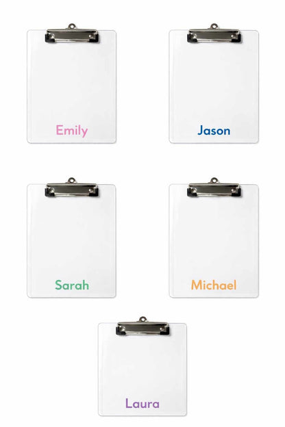 Personalized Clear Acrylic Clipboard – Custom Name Office Accessory-Digital Chaotik