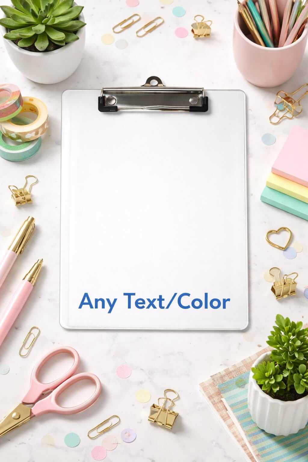 Personalized Clear Acrylic Clipboard – Custom Name Office Accessory-Digital Chaotik